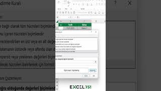 Excelde Kontrol Listesi Check List Hazırlama  EXCEL 751  shorts exceldersleri kurumsaleğitim [upl. by Tada]