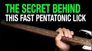 The Secret Behind This Fast Pentatonic Lick [upl. by Ribble]