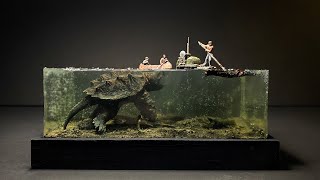 Alligator Snapping Turtle Resin Diorama  Testing the new unreleased Anycubic Photon Ultra [upl. by Ahpla54]