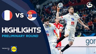 France vs Serbia  Highlights  Preliminary Round  Mens EHF EURO 2022 [upl. by Appleton]