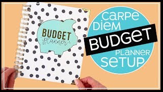 Carpe Diems NEW Budget Planner Setup 2019  Using matching Planner Stickers [upl. by Jonie]