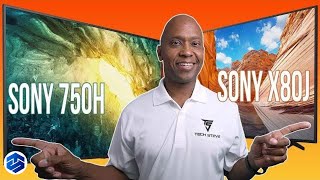 Sony X80J VS Sony X750H 4K TV Comparison [upl. by Janus]