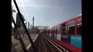 Bow to Poplar East London on the DLR [upl. by Ahsenac797]