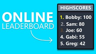 Online Leaderboard  Unity Beginner Tutorial [upl. by Lana]