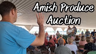 Selling and buying at the Amish Produce Auction [upl. by Amasa]