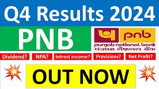 PNB Q4 results 2024  PNB results today  PNB Share News  PNB latest news  Punjab National Bank [upl. by Butch]