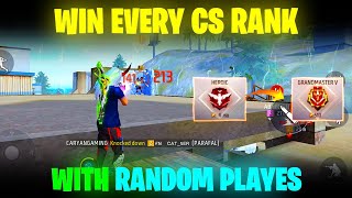 How To Win Every CS Rank With Random Players  Clash Squad Ranked Tips and Tricks  Free Fire [upl. by Naillig245]