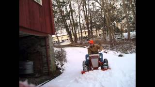 Jacobsen Electro Lift and Chief 800 Snow Plowing [upl. by Enedan]