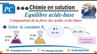 Comparaison de la force des acides et des bases [upl. by Barbur]