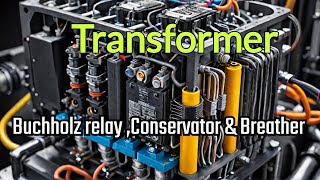 Buchholz relay Conservator amp Breather in Transformer [upl. by Direj225]