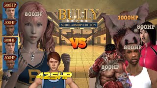 Bully SE Ted Damon Casey Bo All 500HP amp Boxing Justin  Serah VS CJ Ryu Piggsy amp Kokoro [upl. by Bilski]