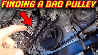 HOW TO DIAGNOSE BAD IDLER PULLEY BEARING [upl. by Chisholm493]