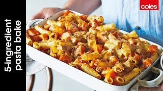 5 Ingredient pasta bake [upl. by Aicilec734]