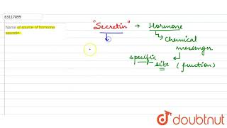 Name of source of hormone secretin [upl. by Grevera]