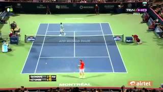 Novak Djokovic Vs Denis Istomin R3 ROGERS CUP MONTREAL 2013 [upl. by Cordova915]