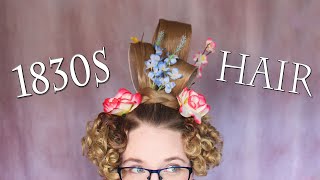 I created an 1830s Hairstyle for Spring [upl. by Maura225]