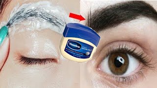 Vaseline for eyebrows and eyelashes overnight growth  How to use petroleum jelly for eyebrows [upl. by Breger232]