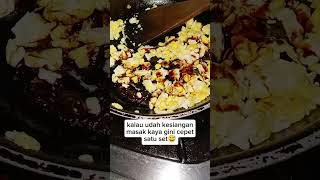 Telor oker oker kecapkesukaan anakku bngt masakanrumahan resep food fypシ゚viral [upl. by Caz]