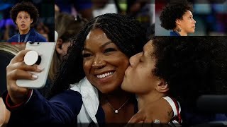 Britney Griner Kisses Wife Live At Paris Olympics Final Gold Medal And Epic Los Angeles ‘28 Closing [upl. by Haleelahk175]