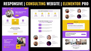 ELEMENTOR SECRETS Create a Responsive CONSULTING WEBSITE  WordPress 2024🔥 [upl. by Tak]