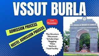 VSSUT BURLA College amp Hostel Admission Process  Fee Structure Scholarships Placement Ragging [upl. by Arathorn]