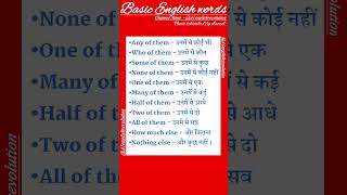 Basic English Words english vocabulary words shorts youtubeshorts ytshorts viral upsc ias [upl. by Lachish]