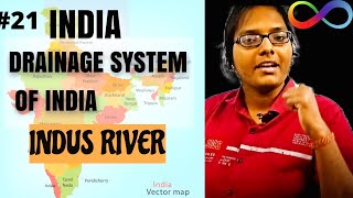 INDUS RIVER SYSTEM  DRAINAGE SYSTEM  INDIA  GEOGRAPHY  PART 21 [upl. by Andie]