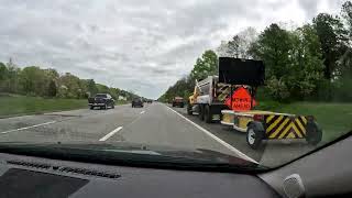 Shirley NY to Manorville NY Long Island Expressway Long Island NY Views [upl. by Kir]