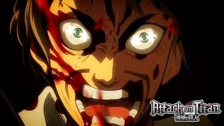 Eren Transforms To Fight The Female Titan  English Dub  Season 1 Episode 24 HQ [upl. by Bender180]