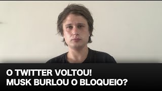 O X Twitter voltou Musk burlou o bloqueio [upl. by Naed905]