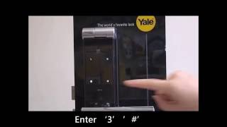 CRG YALE digital door lock YMF40 – CH 11b Deleting one time pin code advanced mode [upl. by Kjersti]