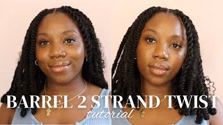 CUBAN TWIST BOB TUTORIAL  BARREL TWIST  2 STRAND TWIST  Lindiorslife [upl. by Anirual859]