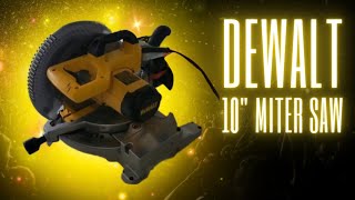 Dewalt Miter Saw Single bevel Compound 10 inch 15 amp [upl. by Yekcaj]