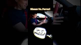 Nissan 💀 Vs Ferrari 😈  Drag Race 😱  Nissan patrol ☠️  Crazycrhb  shorts [upl. by Ainahpets]