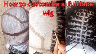 How todiy customize a full lace wig with a human hair [upl. by Rossuck97]