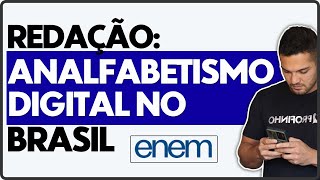 Letramento Digital No Brasil  Redação Enem 2022  Possível Tema  PROFINHO da REDAÇÃO [upl. by Ohaus127]