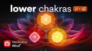 LOWER CHAKRAS Healing Vibrations  Ocean Waves  Creativity amp Confidence Boost Unblock Root Sacral [upl. by Akcired]