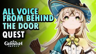 All Voice From Behind The Door Questions  Genshin Impact 48 [upl. by Martens]