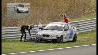 Collision Close Call amp Spins 29022020 Vrij Rijden Zandvoort [upl. by Inilahs483]