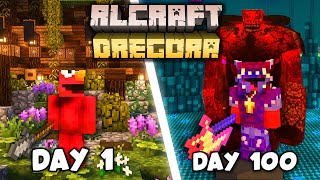 I Survived 100 Days in NEW RLCraft Dregora in Hardcore Minecraft [upl. by Nahsab]