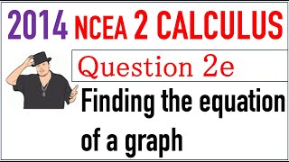 2014 NCEA 2 Calculus Exam Q2e [upl. by Ahsuoj]