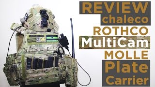 Chaleco Crye Multicam Plate Carrier de Rothco  Review airsoftBB [upl. by Yemrej683]