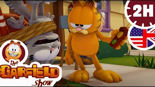 🤠Garfield solves his problems🤠  HD Compilation [upl. by Akihsay]