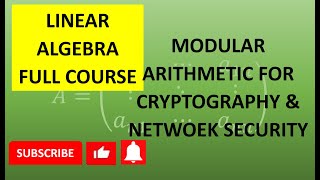 Modular Arithmetic for Cryptography amp Network Security  Cryptography part 1  Congruence [upl. by Rosalie]