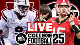 Mississippi State at Georgia  101224 Simulation EA College Football 25 [upl. by Ellehcram]