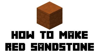 Minecraft Survival How to Make Red Sandstone [upl. by Ahsiekin]