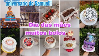 Dia das mães 🌺 Muitos bolos aniversário do Samuel💙 confeitaria vlog doces ifood [upl. by Lyndsie]