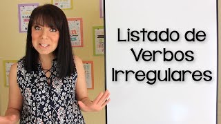 LISTADO DE VERBOS IRREGULARES [upl. by Kriss469]