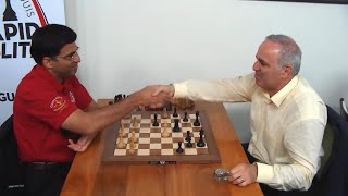 ANAND VS KASPAROV  World Rapid Chess [upl. by Spiro793]