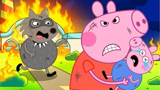 SAVED George Pig by Peppa Pig  Peppa Pig Funny Animation [upl. by Airt]